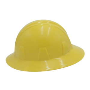 CASCO ALA COMPLETA CON LOGO COLOR AMARILLO SUSPENSION MATRACA MCA. INFRA_1